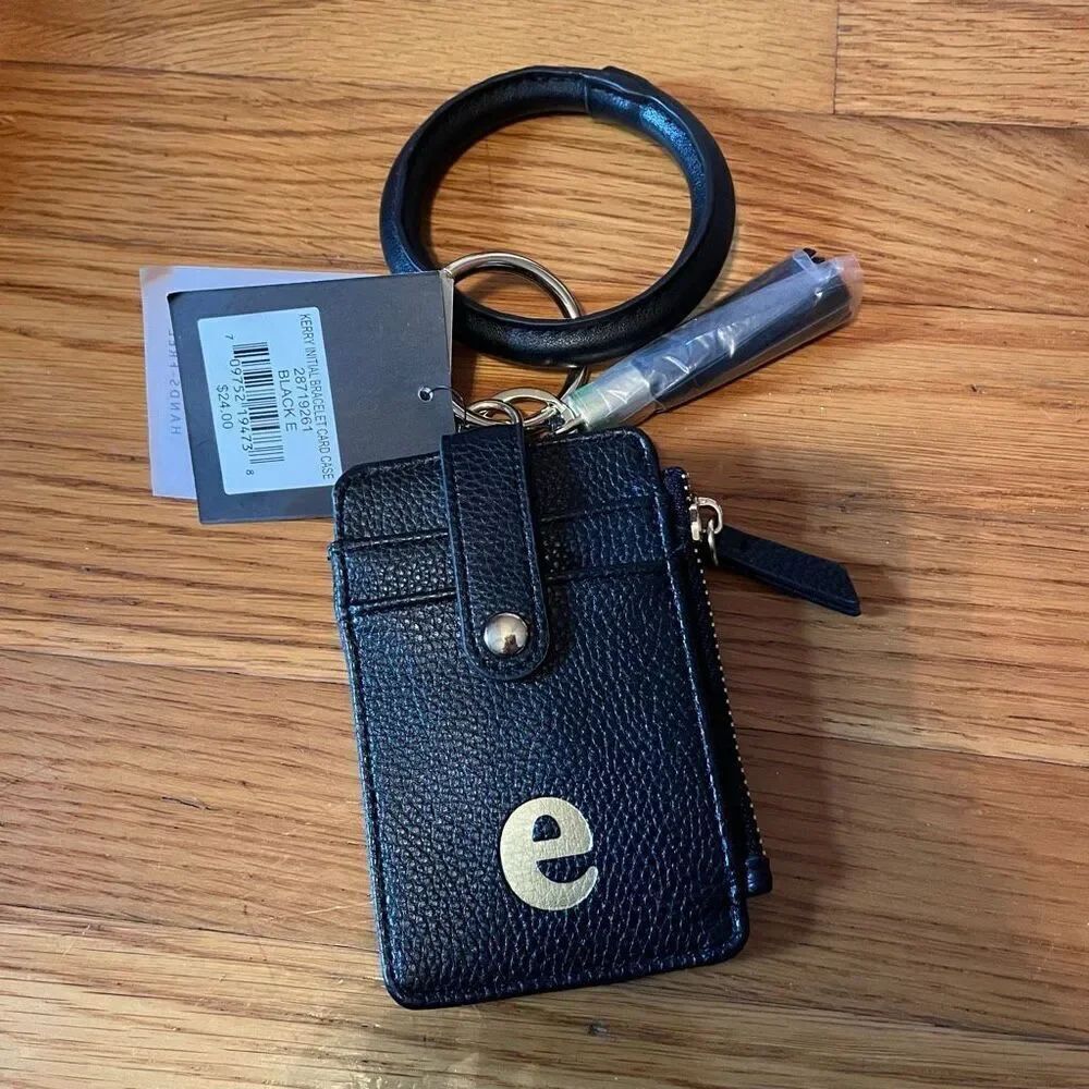 NANETTE LEPORE | kerry initial E bracelet card case NWT $24